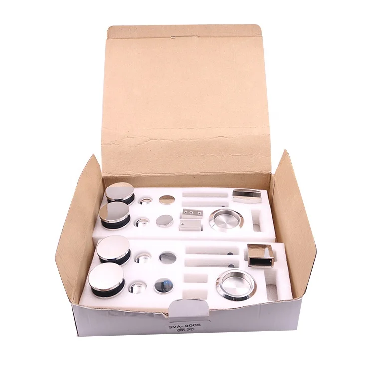 China Fabriek Rvs Frameloze Schuifdeur Glazen Douche Hardware Set
