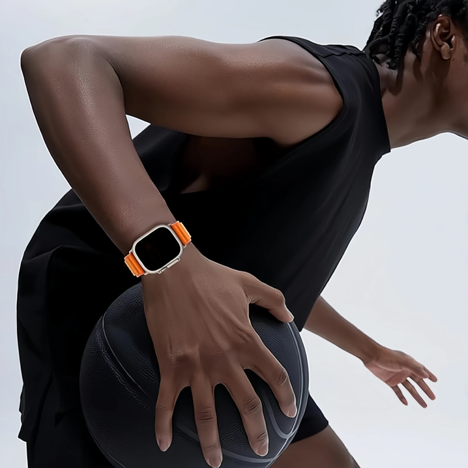 Tali Lingkaran Alpine untuk Jam Tangan Apple Ultra 2 Band 49Mm 10 9 8 7 46Mm 42Mm 45Mm 41Mm Gelang Nilon IWatch 654 SE 44Mm 40Mm