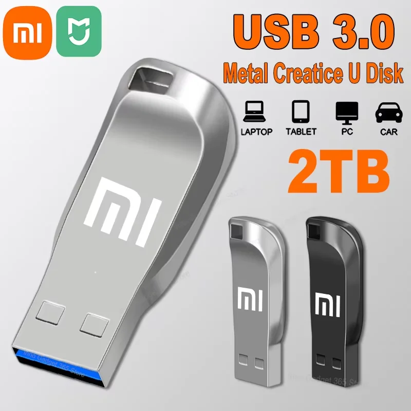 

Xiaomi Mijia Flash Drive 2TB USB 3.0 Mini High Speed Metal Pendrive 1TB Stick Portable Drive Waterproof Memoria Storage U Disk