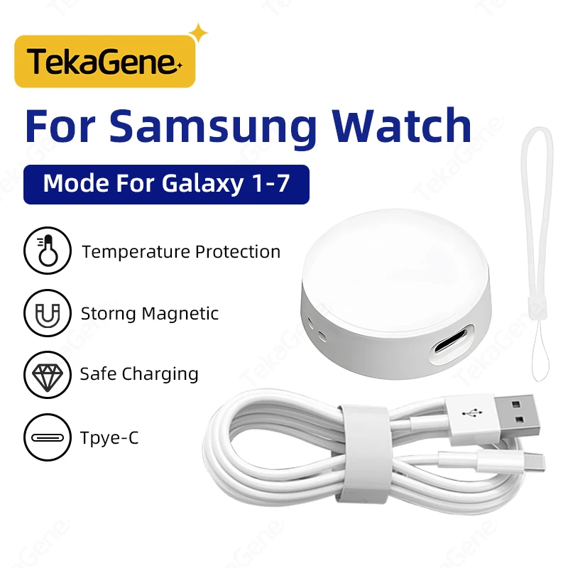 Magnetic Wireless Charger for Samsung Galaxy Watch 6 5 Pro Fast Charging USB C For Samsung Watch 6 5 4 3 2 1 Universal Charging