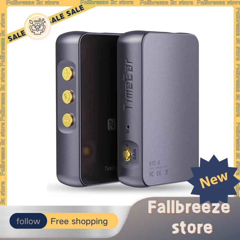 

TimeEar BTE-8 Bluetooth Headphone Power Amplifier Mini HIFI Headphone Amplifiers Portable DAC AMP Custom Dual CS43131 For Music