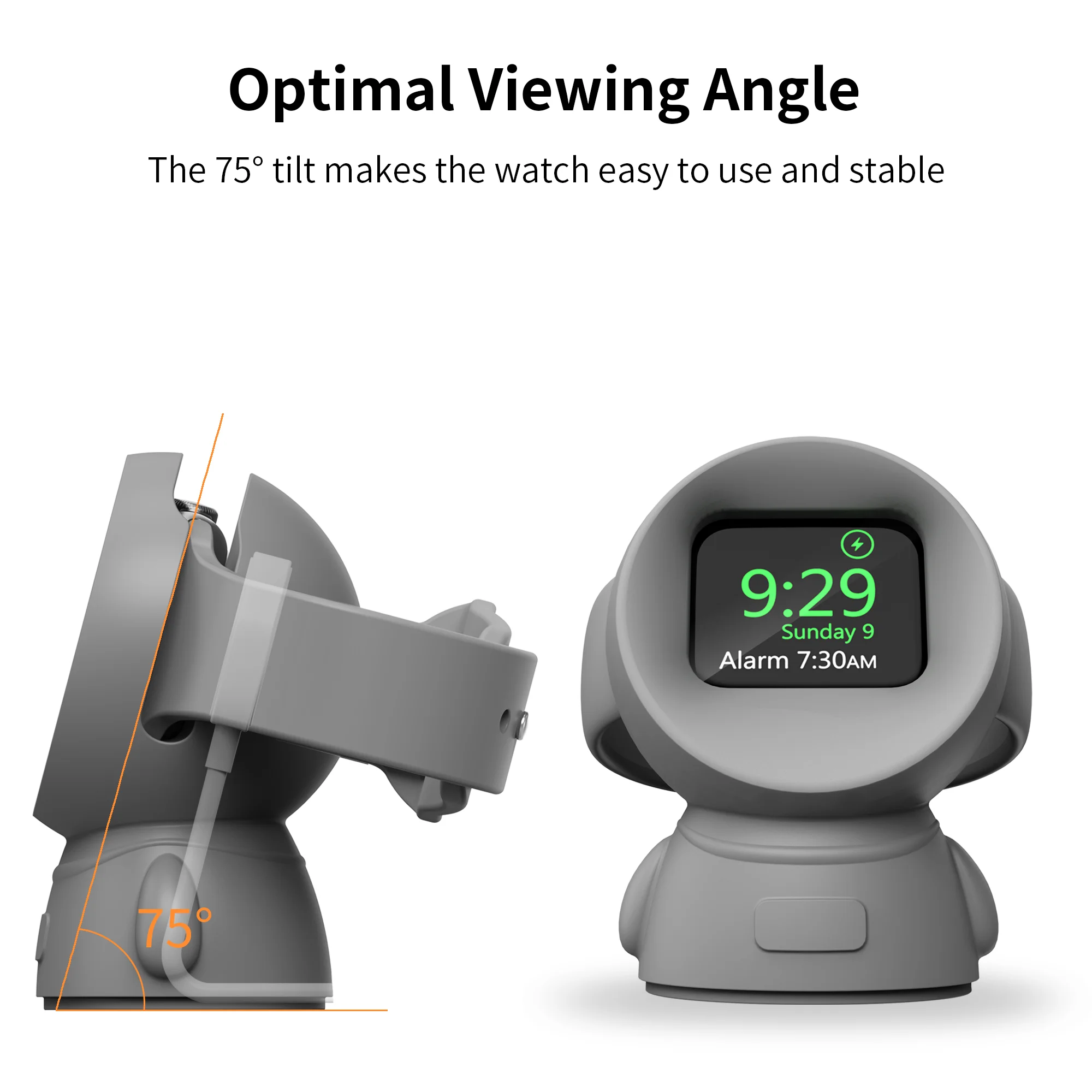 Ốp Chân Đế Sạc Cho Apple Watch Serie 8 7 6 5 4 3 2 1 SE Đồng Hồ Thông Minh Apple Iwatch Ga dock Sạc Máy Tính Để Bàn Giá Đỡ