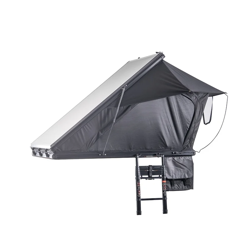 High Quality Large Space Waterproof Triangle Hard Shell Rooftop Tent With Solid Structure For Family Car Camping