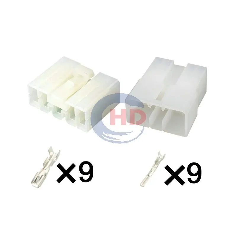 1-20 sets 9 Pin Automotive Wiring Harness AC Assembly Connector MG620213 MG610154