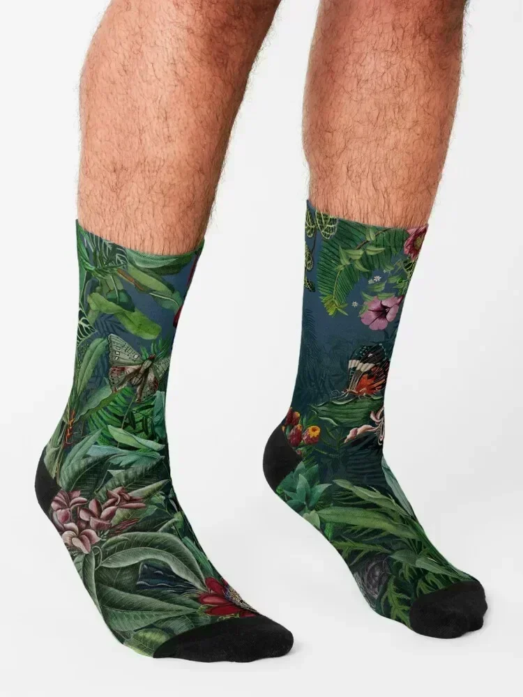 Midnight Rainforest I Socks sports stockings gifts summer winter Man Socks Women's