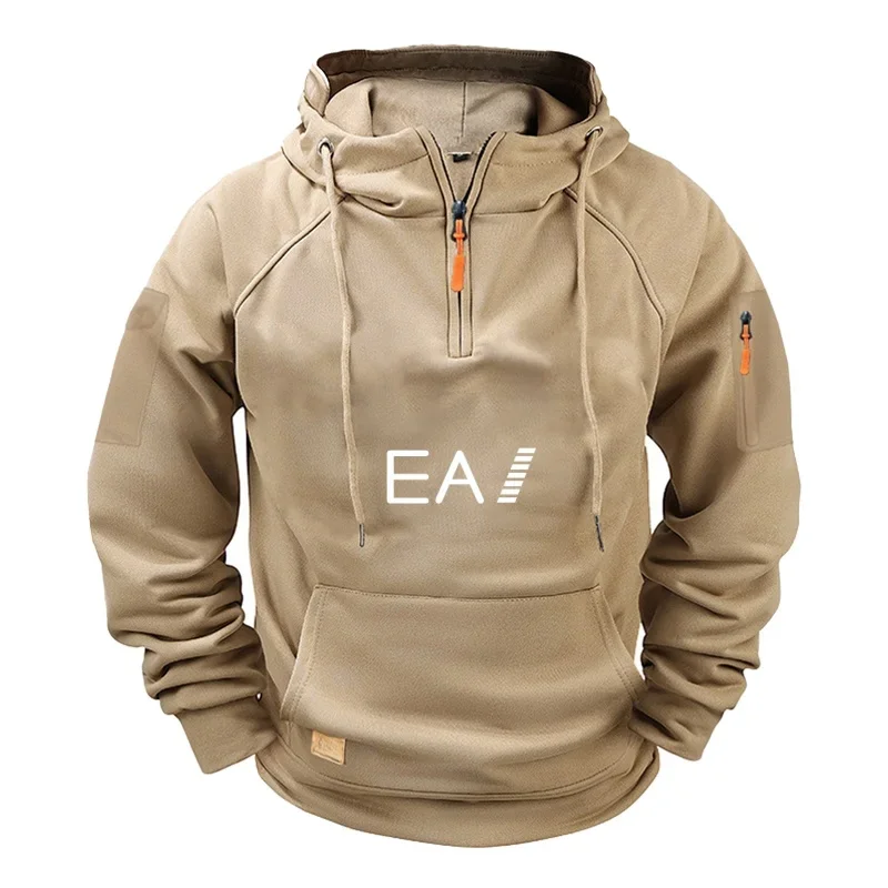 

2026 New Style of Fashionable Men's Casual Hooded Hoodie, Sweatshirt Men's Hoodie with Multiple Pockets Men's Spring/autumn Suit