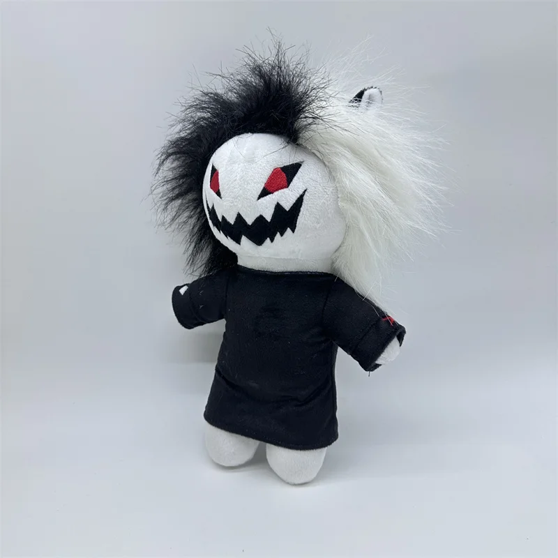 Halloween Russian Zxc Cat Plush Ghostface Пух Terrifying Black White Grinning Cat Halloween Decoration Подарок На Хэллоуин Gifts