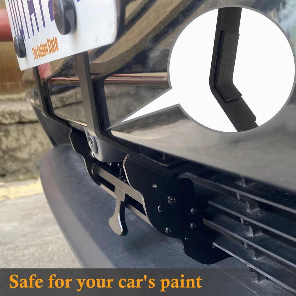 2026 NEW Model Y Juniper Front License Plate Holder -Paint-Safe & Lockable & No Drill License Plate Mounting Kitwith Car tools