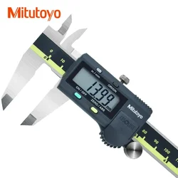 Pinças de Vernier Mitutoyo-Digital LCD, Calibre Eletrônico, Aço Inoxidável, Ferramentas de Medição, 0-150mm, 500-196-20, 0-200mm, 0-300mm, 6