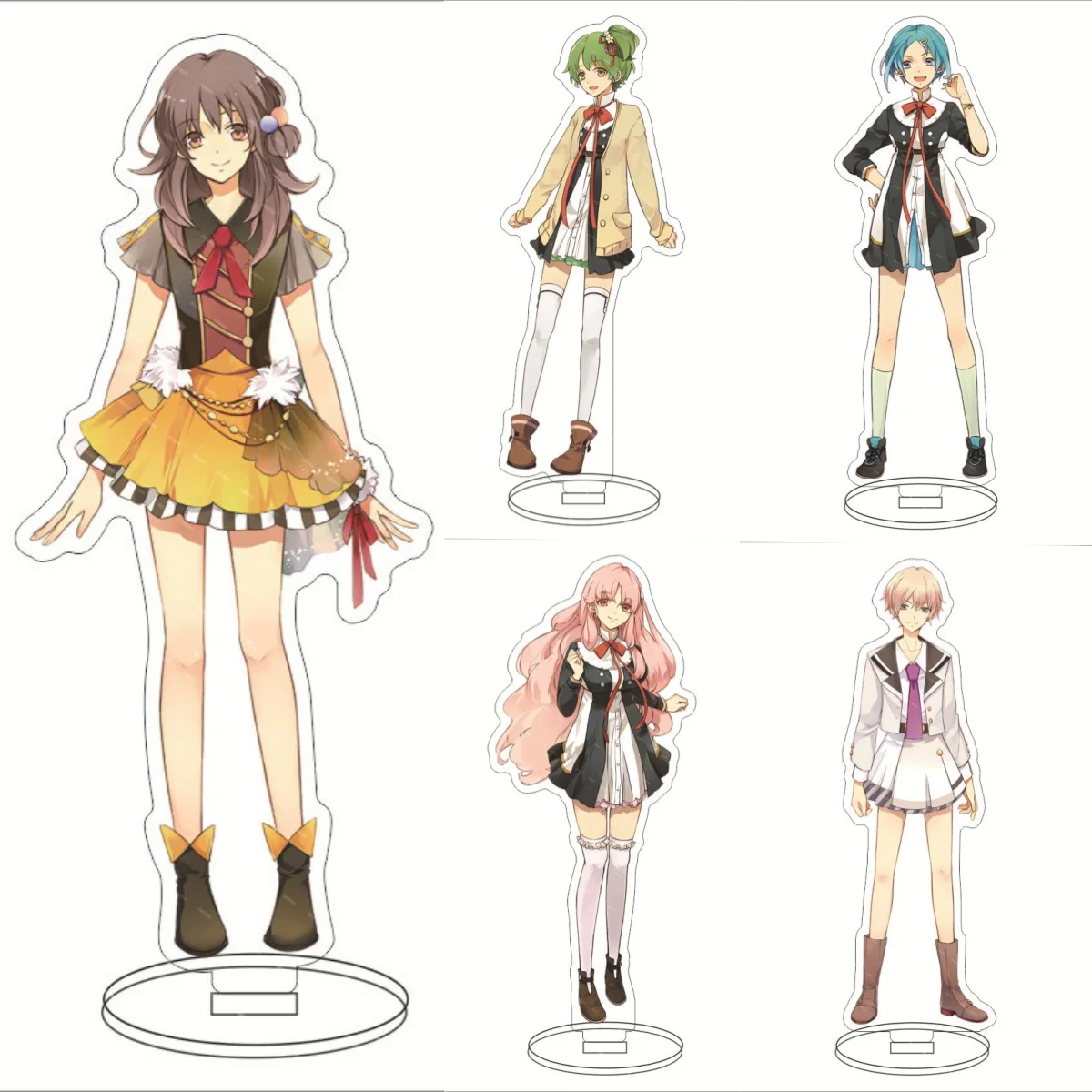 Hot Anime THE ANIMATION MUTSUKI HAJIME KISARAGI KOI MINADUKI RUI HADUKI YOU Transparent Decoration Acrylic Stand Toys