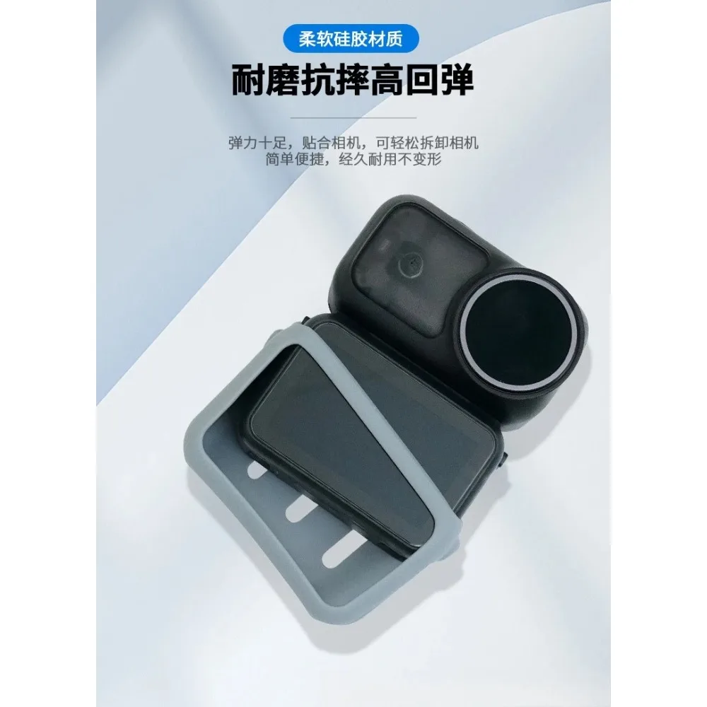 

For DJI OsmoNano Silicone Protective Case All-cover Black Protective Silicone Case Camera Body Protective Shell Accessories