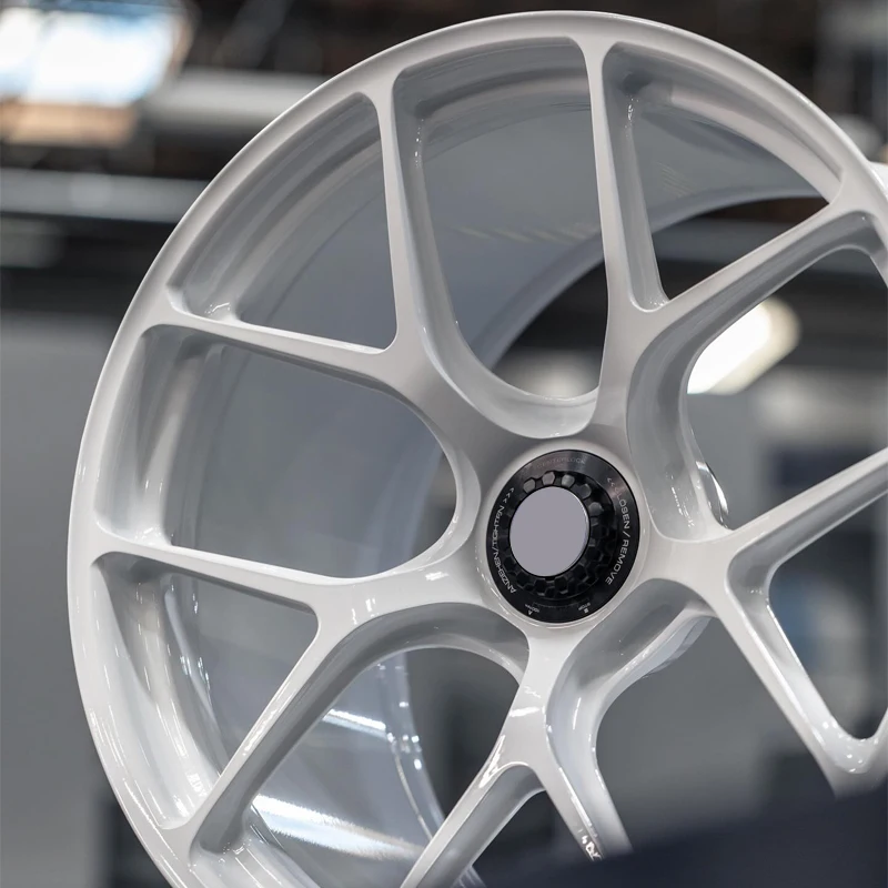 جميع الأبيض مخصص سيارة فاخرة 20 مللي متر 25 مللي متر 30 مللي متر 35 مللي متر 40 مللي متر ET مع 5x112 5x120 PCD حالة جديدة عجلات مزورة عجلات سبائك فاخرة #2