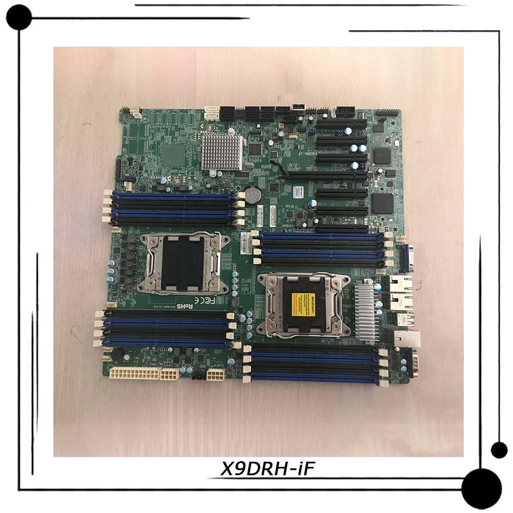 

X9DRH-iF для двухстороннего сервера Supermicro E-ATX, материнская плата LGA 2011, Intel C602 DDR3 Xeon E5-2600 и E5-2600 v2, семейный† PCI-E 3.0