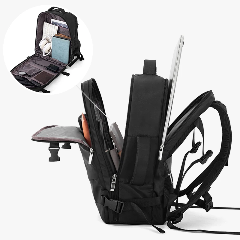 Travel Bag Men's Outdoor Mountaineering Backpack Super Large Capacity Travel Backpack with Shoe Compartment Luggage Bag image 6
