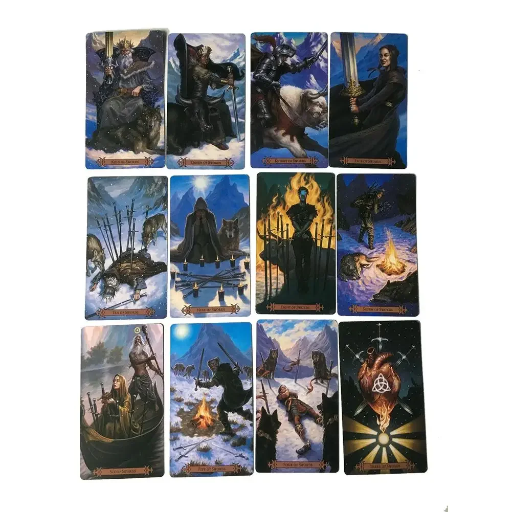 11.5*6.3cm Modern Spellcaster’s Tarot Deck, 78 Cards for Beginners & Professionals – Divination Tool for Daily Guidance