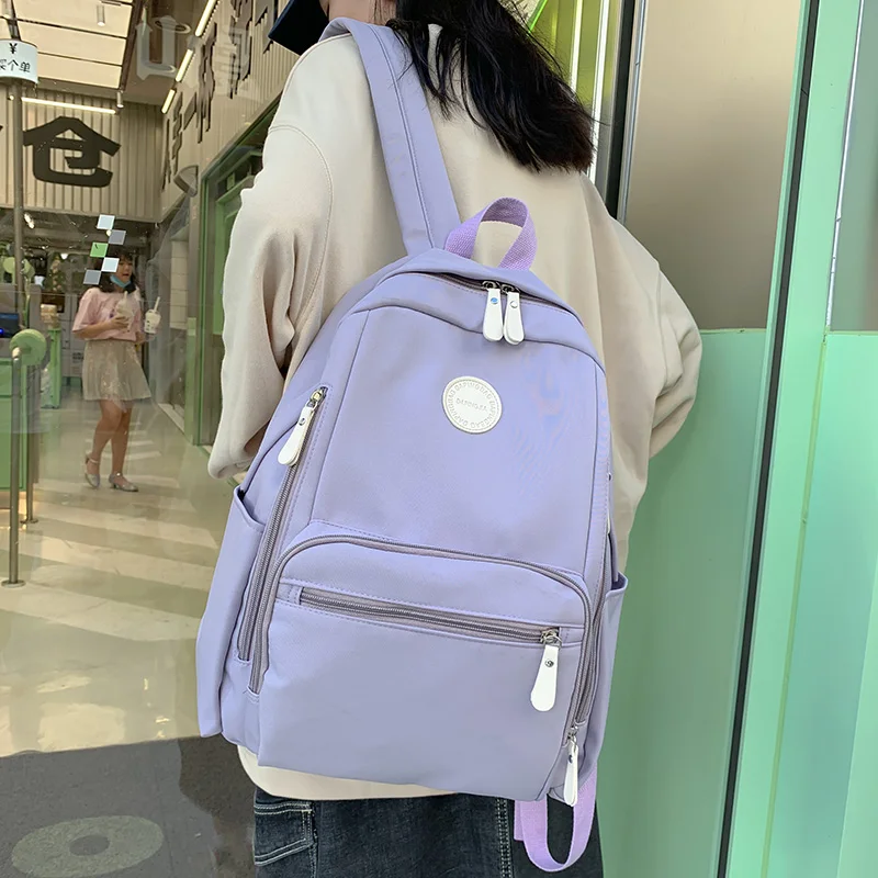 Female Kawaii Trendy Waterproof College Bag Girl Cute Travel Student Backpack Fashion Lady Backpack Women Laptop Nylon Book Bags