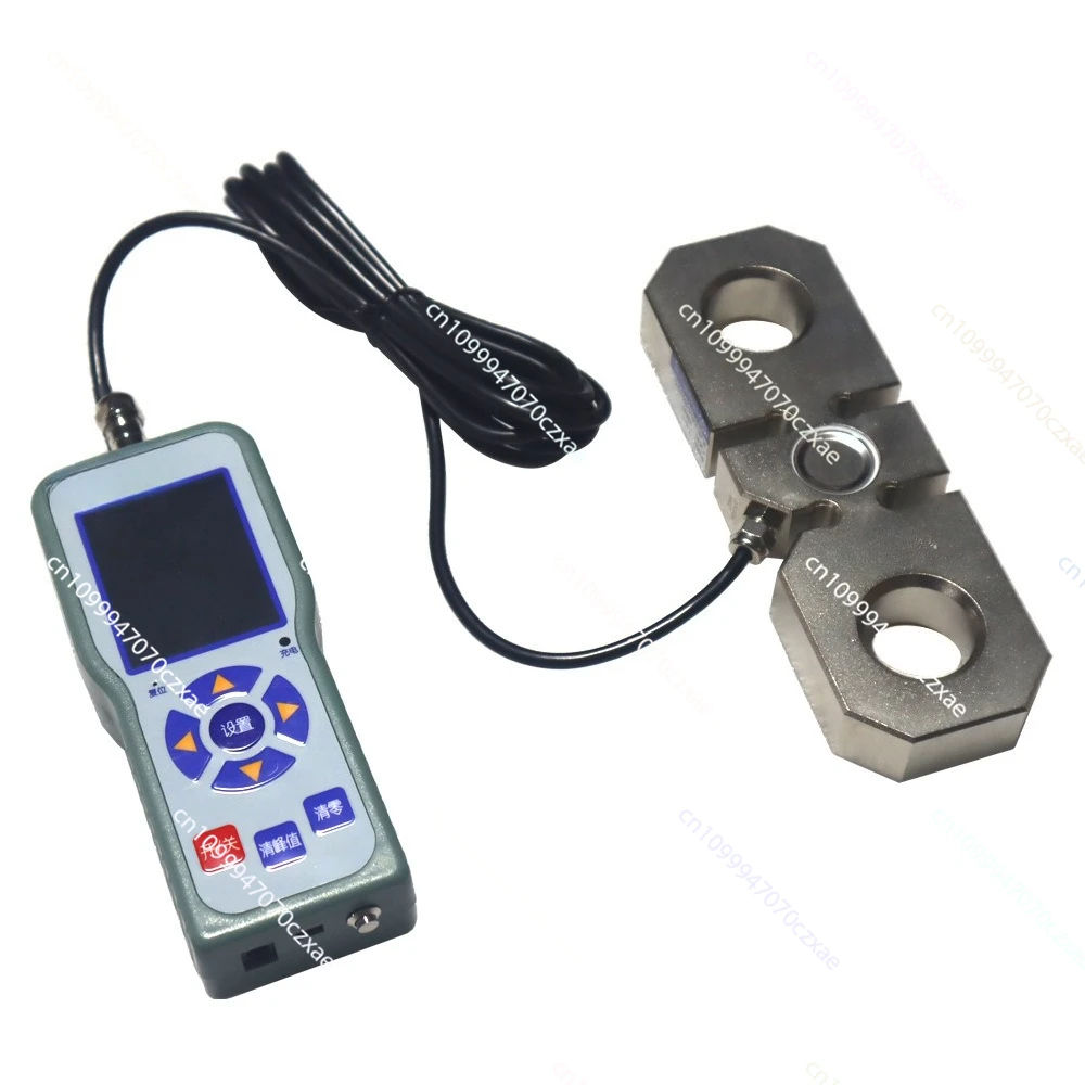 

Wireless transmission digital display tension meter 50kN industrial wireless plate ring dynamometer 5t