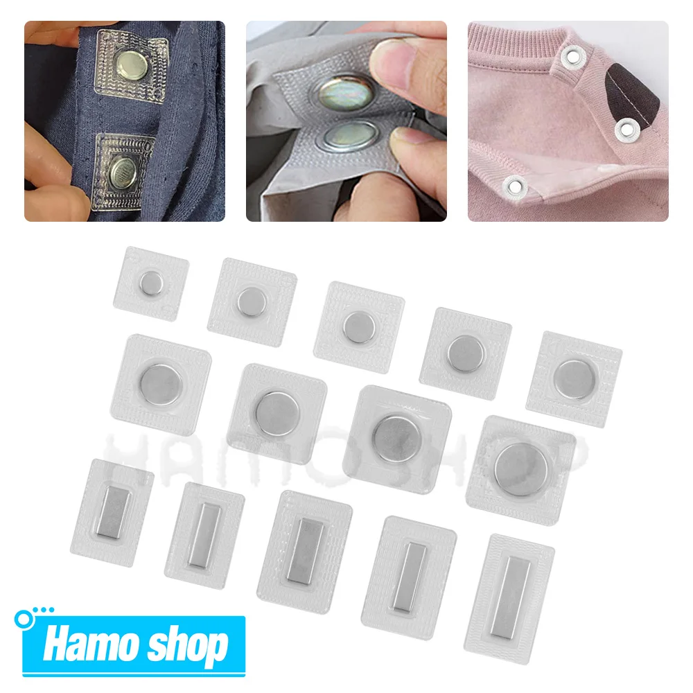 5 Paar PVC-Magnetverschlüsse, unsichtbare magnetische Metallknöpfe, versteckte Druckknöpfe, Nähmagnete für DIY-Kleidung, Handtaschen, Geldbörsen