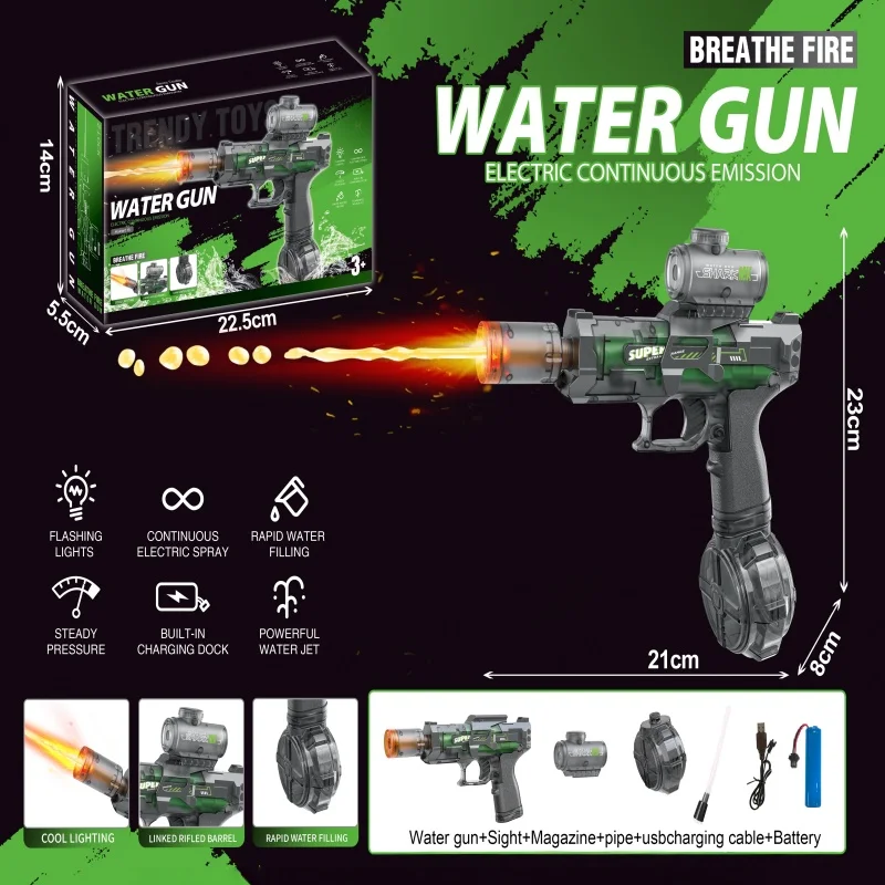 Pistola de agua eléctrica emisora de luz Led, juguet para niños, luc con Sensor automático, pistola de agua, juguete de piscina para playa al aire libre de verano para niños - AliExprs Pistola de agua eléctrica emisora de luz Led, juguet para niños, luc con Sensor automático, pistola de agua, juguete de piscina para playa al aire libre de verano para niños - AliExprs