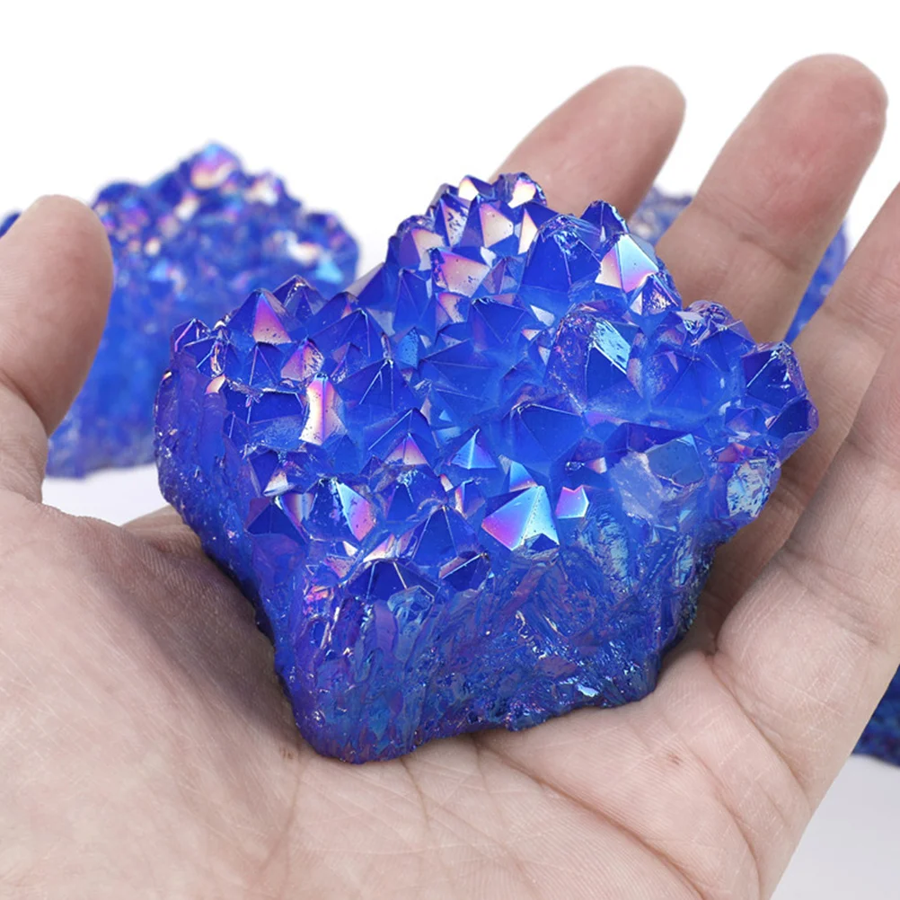 

Natural Crystal Stone Ornament Irregular Shaped Decorative Tabletop for Home Office Desktop Use Delicate Meditation Stone Craft