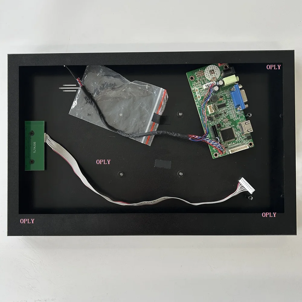 metal case back cover with 58C controller board HDMI-compatible VGA LVDS for LTN156AT02 LTN156AT05 15.6