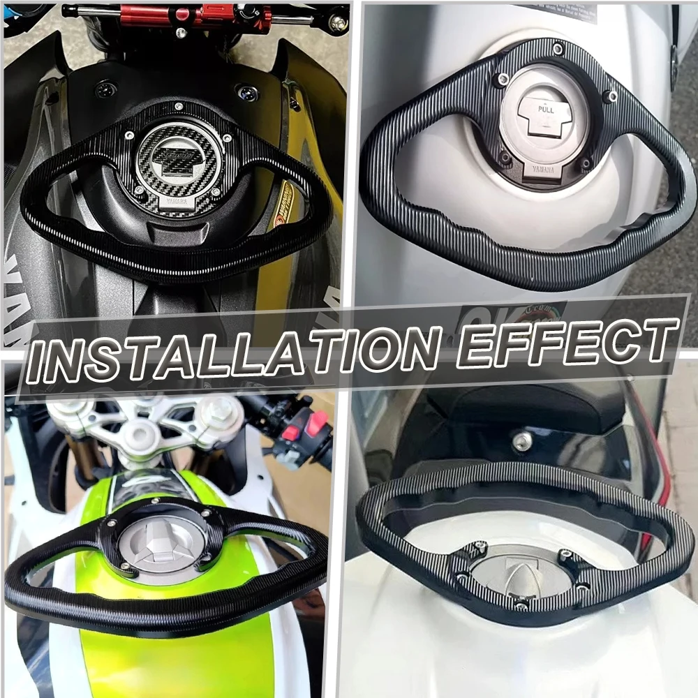 Motorcycle Parts 5-Hole Fuel Tank Armrest Rear Passenger Gas Tank Bar Armrest For Yamaha YZF-R1 YZF-R6 YZF-R25 YZF-R3 MT-03