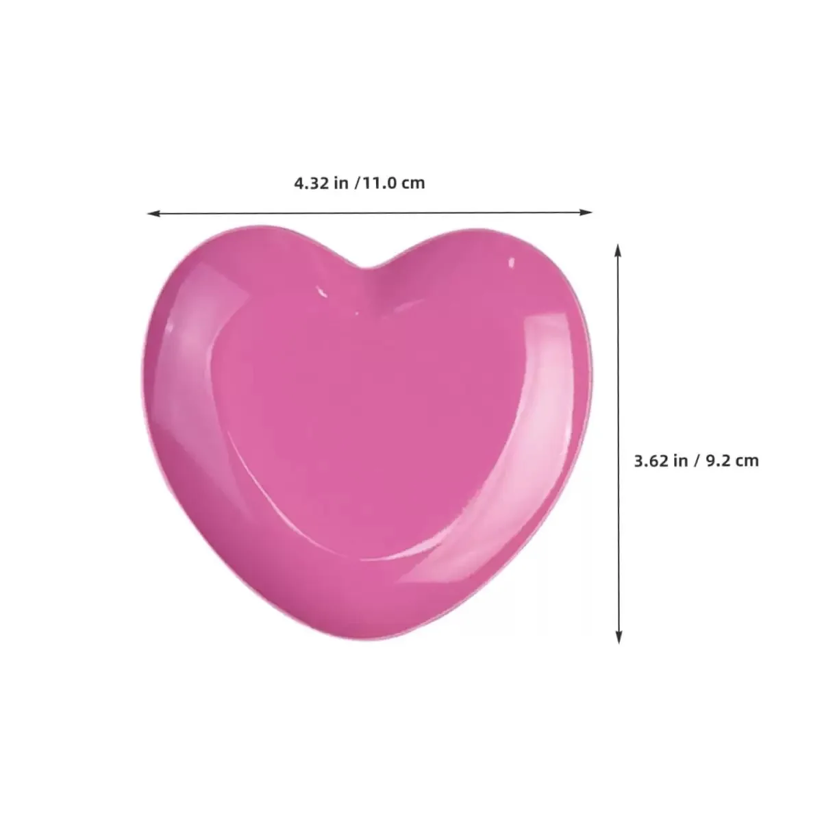 Muiltcolor Storage Tray Tinplate Heart-shaped Tray , Snack Plate Storage, Mini Metal Iron Tray Storage for Fruit Display