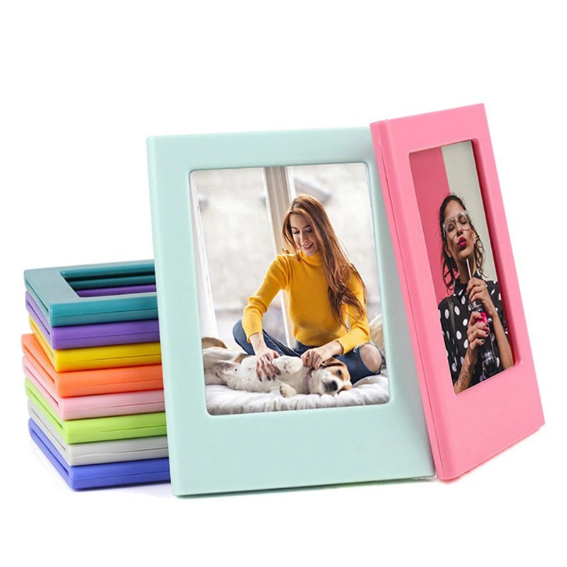 Imagem -02 - Mini Álbum Instax Fotos Moldura Colorida para Fujifilm Mini 12 11 40 90 Faça Você Mesmo Photo Frame Plástico 50 Pcs