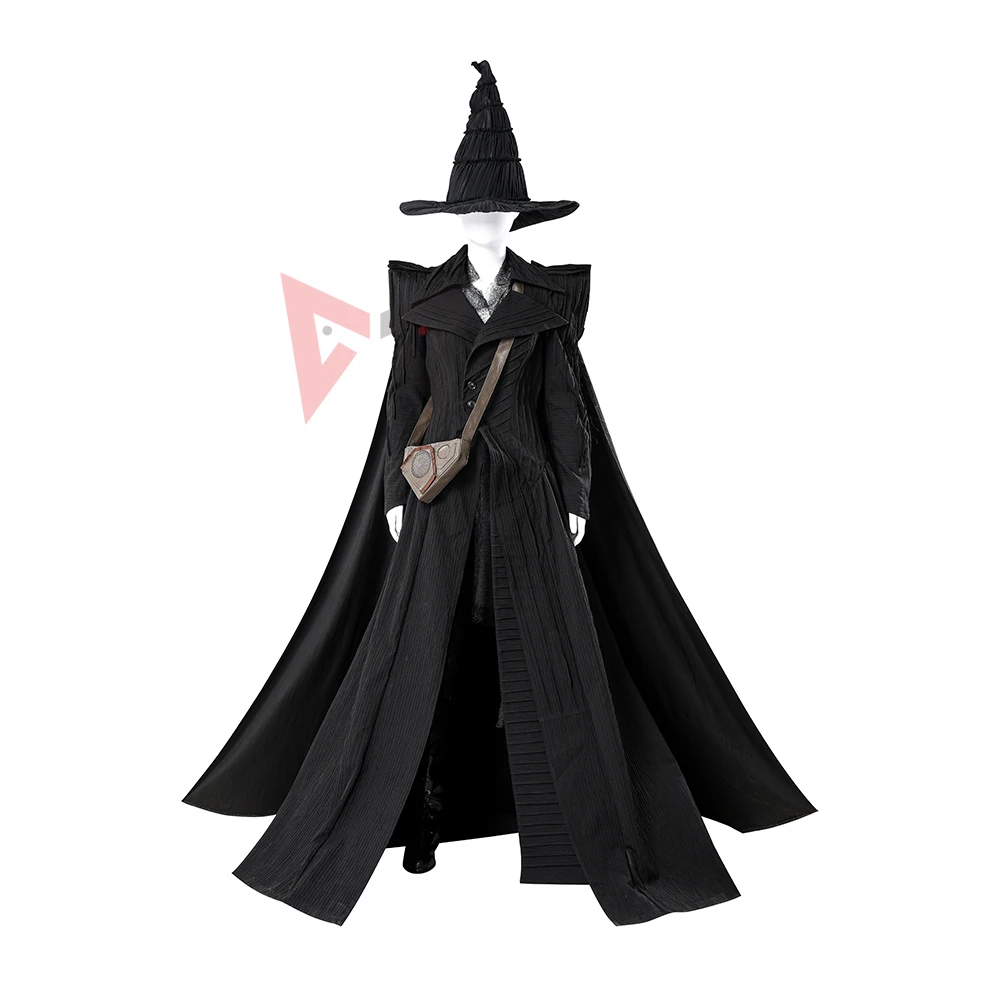 

New Elphaba Cosplay Costume Black Dress Cloak Hat Bag Boots To Choose For Game Party Halloween Custom Made