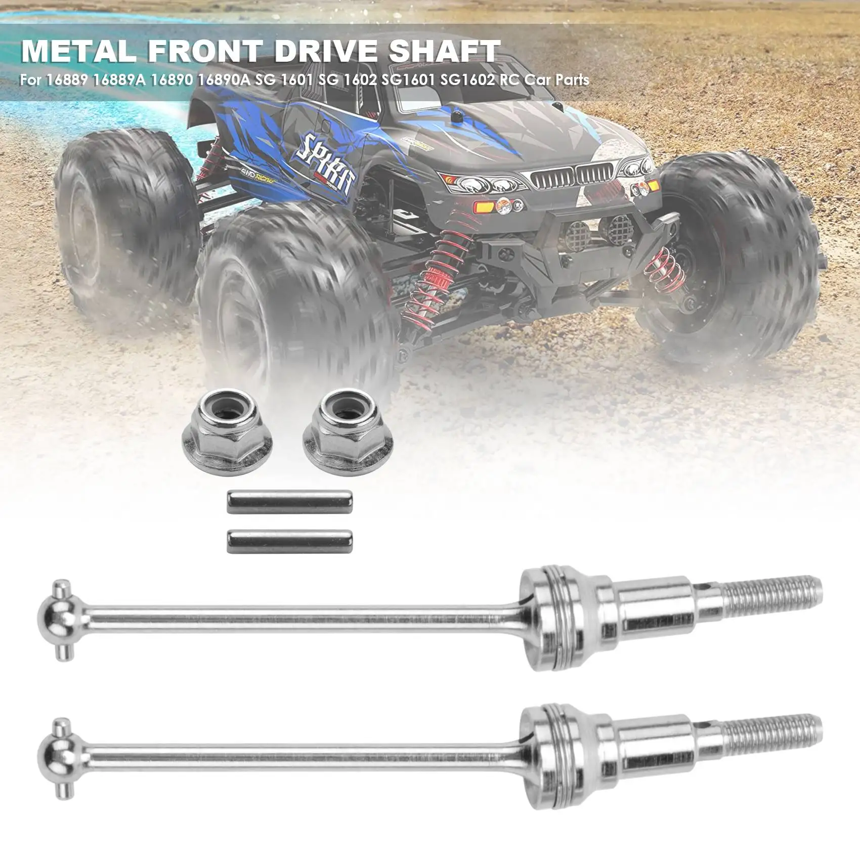 KKZ-Metal محرك أمامي رمح M16105 ل HBX 16889 16889A 16890 16890A SG 1601 SG 1602 SG1601 SG1602 RC قطع غيار السيارات الملحقات