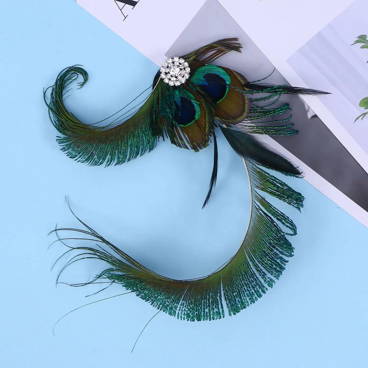 

Заколка для волос ручной работы из сплава с черными стразами в форме утиного клюва, стильная, легкая, для свадьбы и вечеринок, аксессуар для женщин