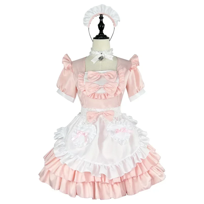 Robe de Cosplay Kawaii de Grande Taille, Costumes Doux de Demoiselle d'Honneur d'Écolière, Tenues Victoriennes, Anime Japonais, Gothique, Lolita, MN11