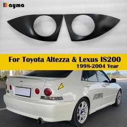 Carbon Fiber Rear Light Cover For Toyota Altezza 1998 - 2004 Fiber Glass FRP Primer Back Lamp Cap For Lexus IS200 V6 Car styling