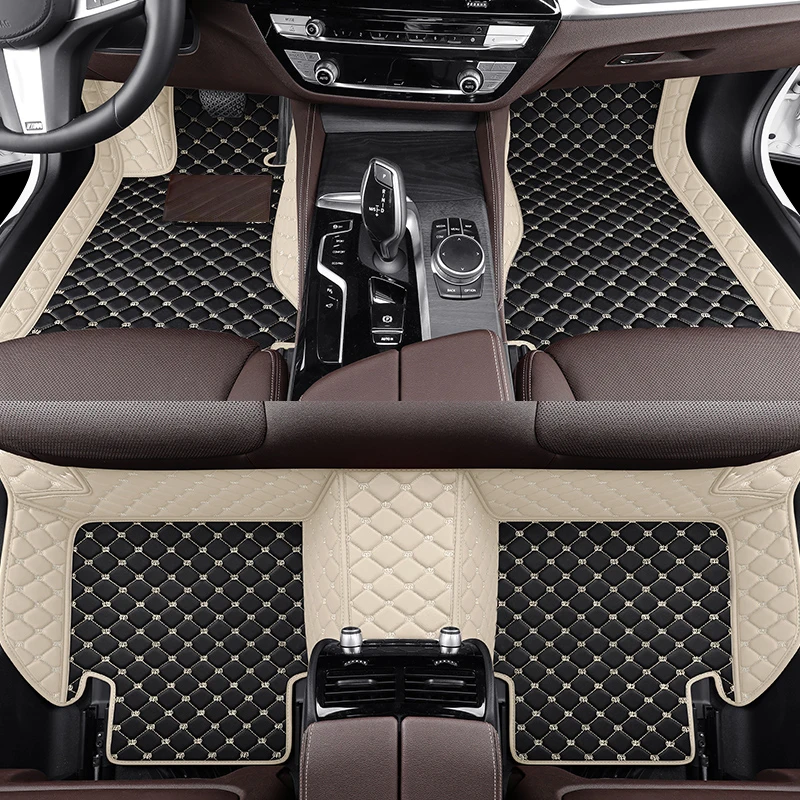 

BHUAN Custom Leather Car Mat For Peugeot All Model 4008 RCZ 308 508 301 3008 206 307 207 2008 408 5008 607 Car Accessories Auto