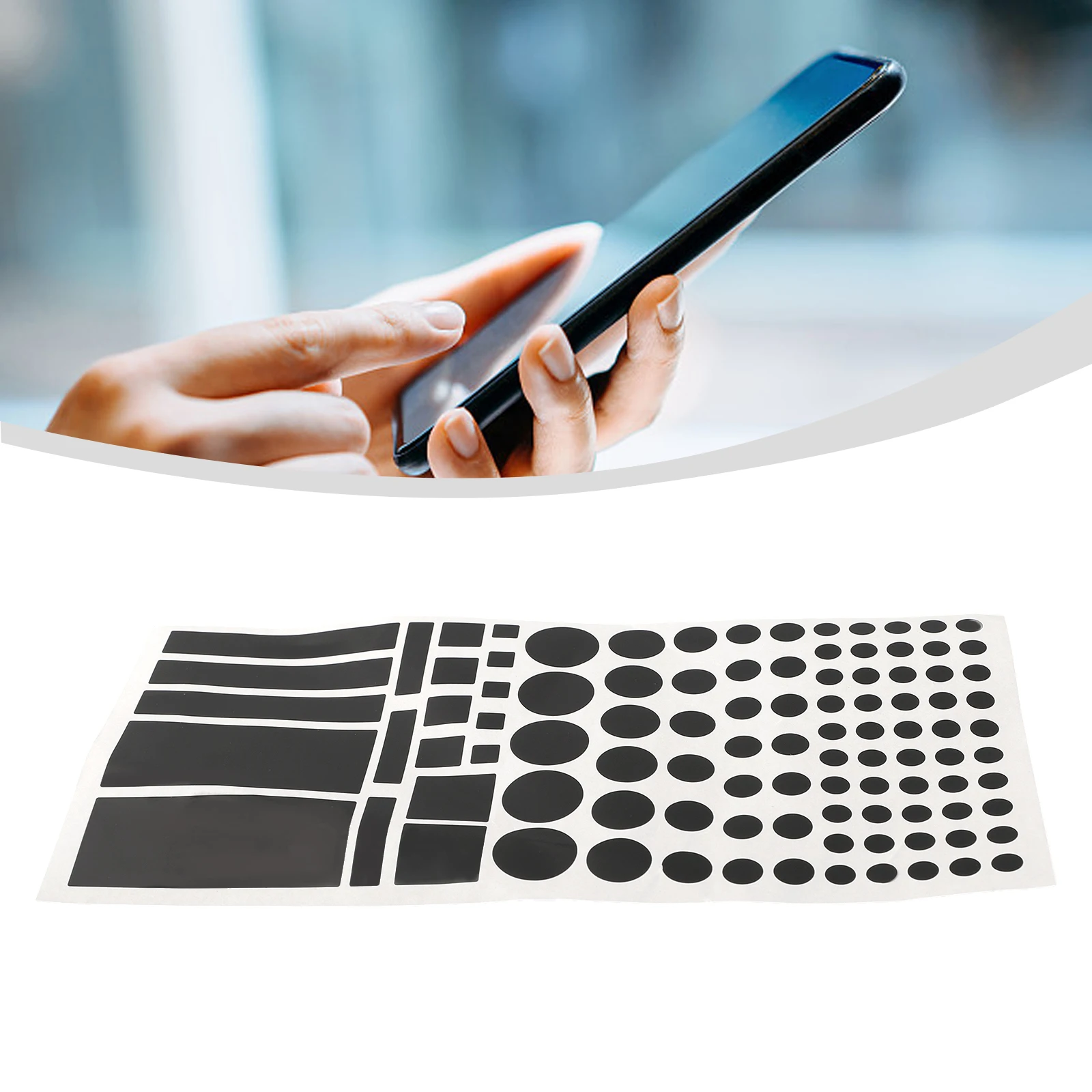1 Sheet Light Dimming Stickers 50-100% LED Cover Stickers  8x4inch Light Blocking Stickers For Cars And Electronic Products