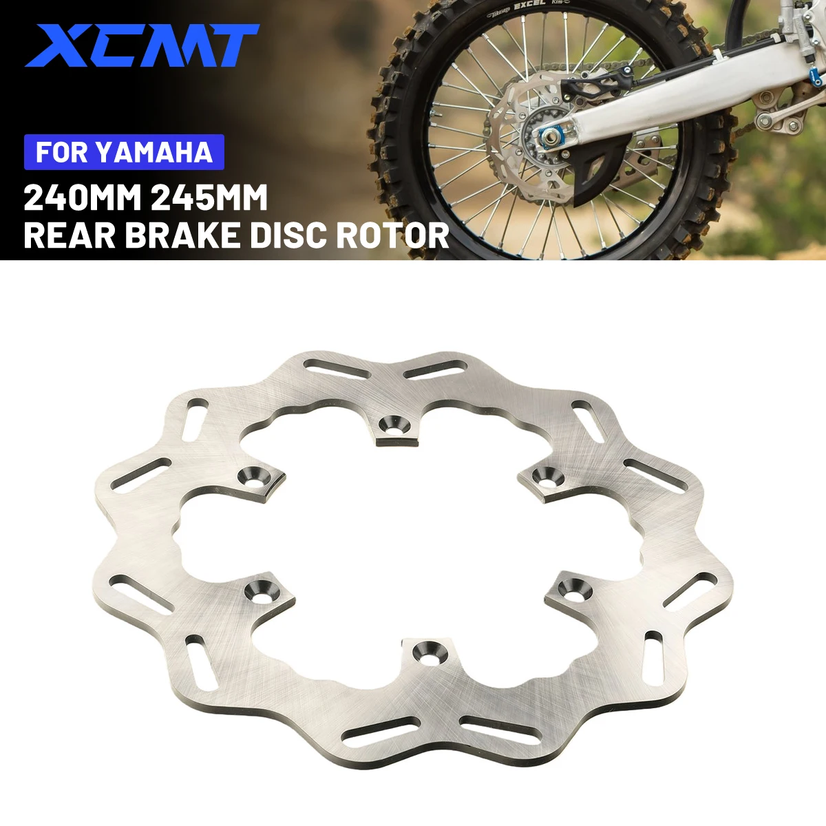 

For Yamaha YZ WR YZ125 YZ250 YZ250F YZ250FX YZ450F YZ450FX WR250F WR450F Motorcycle 240mm 245mm Front Rear Brake Disc Rotor