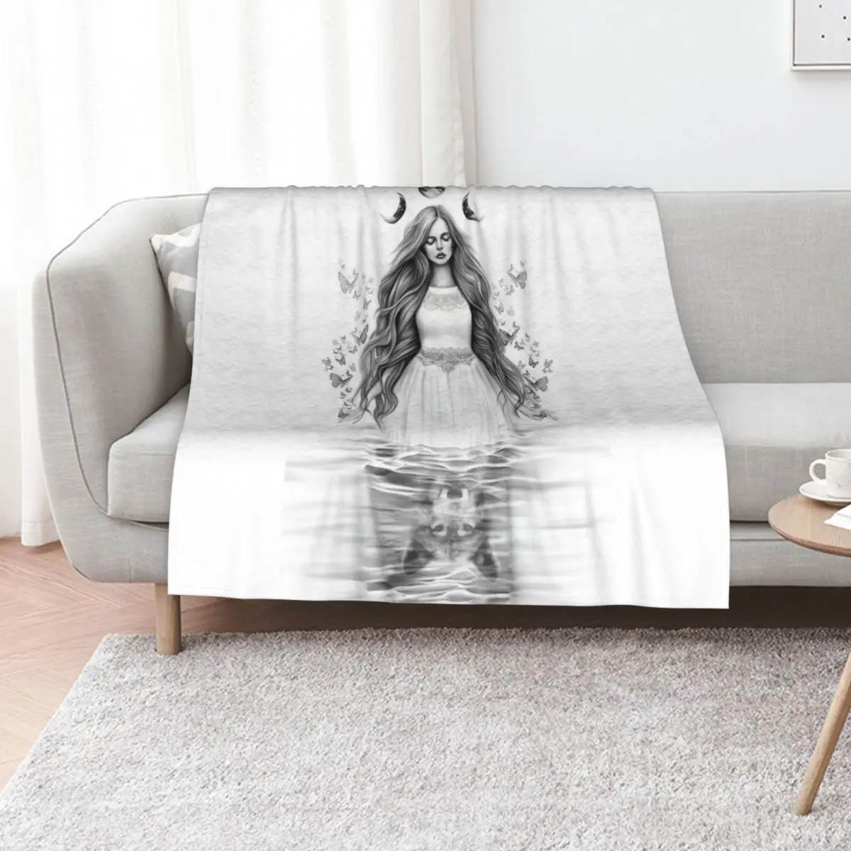 

Mirroring Throw Blanket Comforter Soft Big Fashion Sofas Flannels Blankets