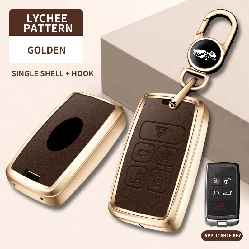 Durable Metal Protective Key Case,For Land Rover Range Rover Sport Jaguar XF XJ EX F-Pace F-Type 2018 2019 - Car Key Funda - view 4