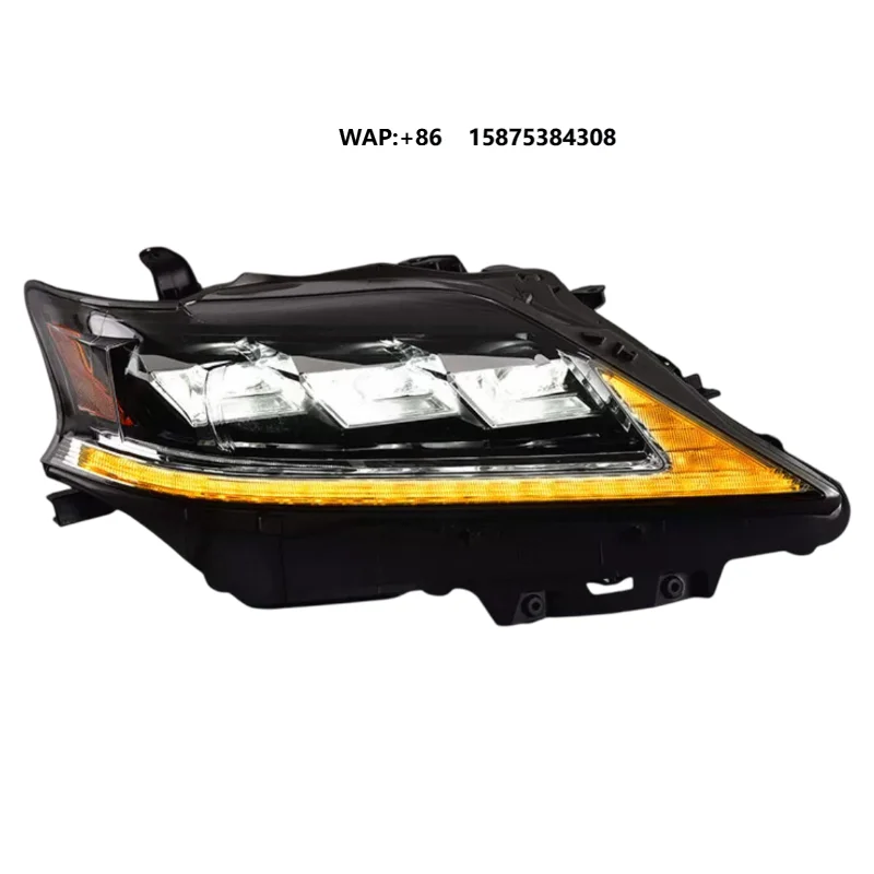 

For 09-15 RX Headlight Assembly Modified with Three-Eye Matrix LED Lens 12V New 70W 4000 Lumens