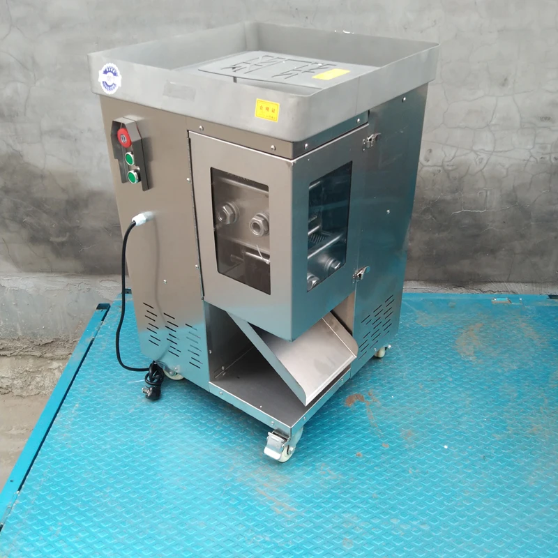 Large-scale Commercial Meat Slicer Machine Fully Automatic Stainless Steel Meat Shredded Cutter Machine