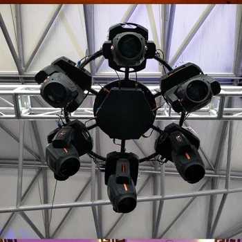 Customized Colorful Rotary Circle Lighting Revolving Truss