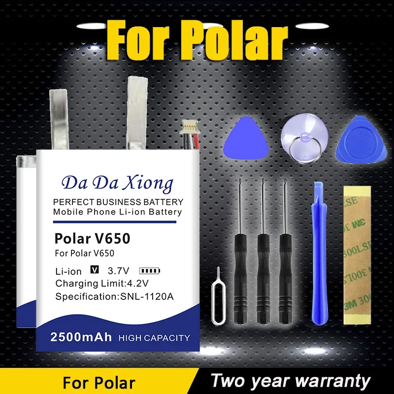 

DaDaXiong PolarM400 PolarM600 PolarV650 PolarV800 Аккумулятор для Polar V650 V800 M400 M430 M600 GPS спортивные часы аккумулятор