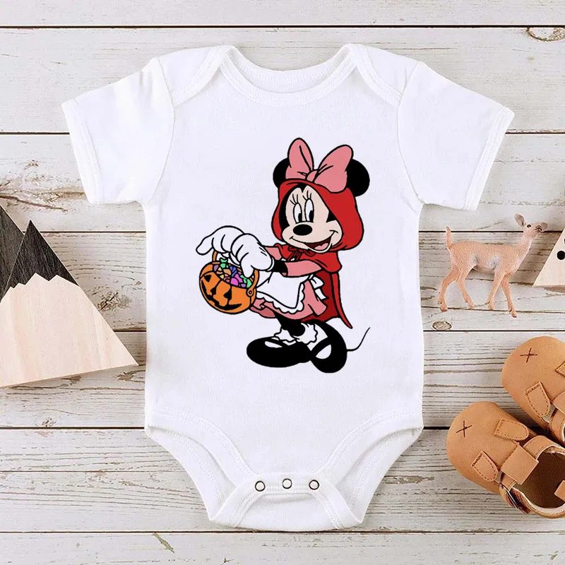 Halloween Stitch Costume Clothing for Girls Boys 100% Cotton White Romper Newborn Baby Clothes New Born Bodysuit