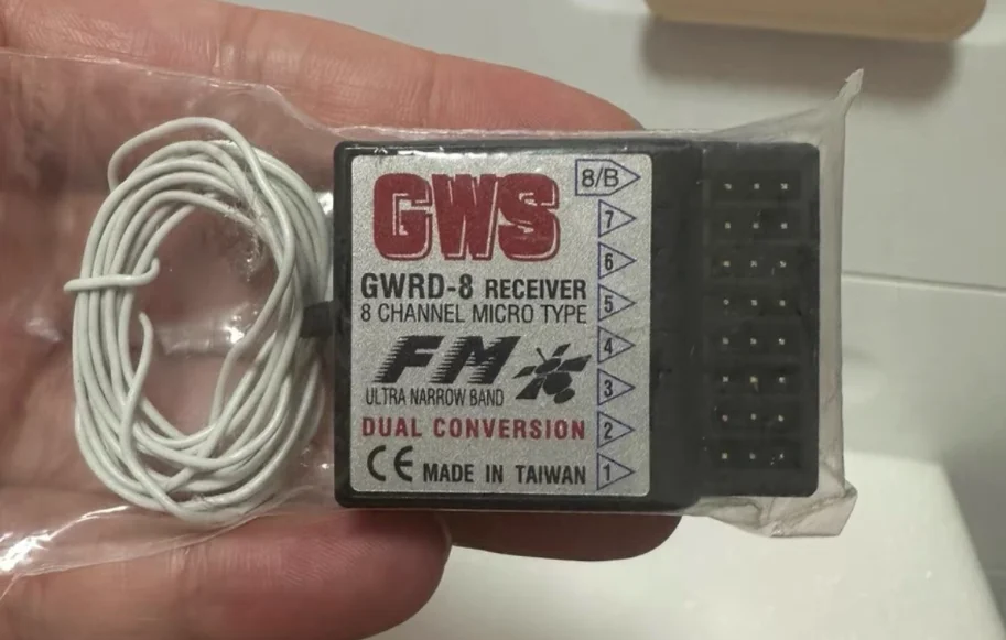 

GWS GWRD-8 Receiver 8 Channel Micro Type Ultra Narrow Band, Dual Conversion RX