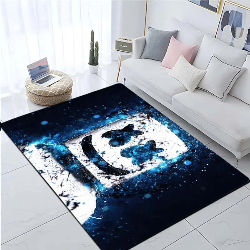 DJ Music Author Carpet DJ Marshmello Printed Floor Mat Anti slip large carpet Suitable for bedrooms and children's rooms