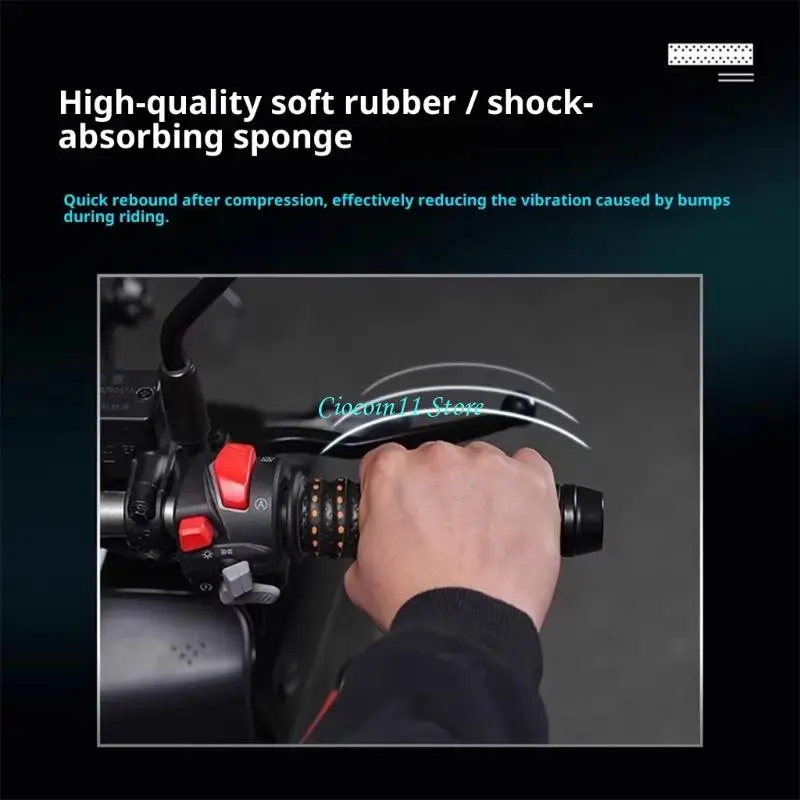 Y1UB Permanent Motorbike Handle Holds Not Slip Comfortable Plan For Motorbike EMAIL Cycle ATV