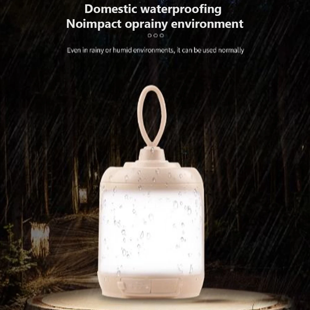 Outdoor Rechargeable Camping Lantern 4 Modes Portable IPX4 Waterproof Tent Light 50-100lm Tent Bulb Lamp For Hiking Climbing