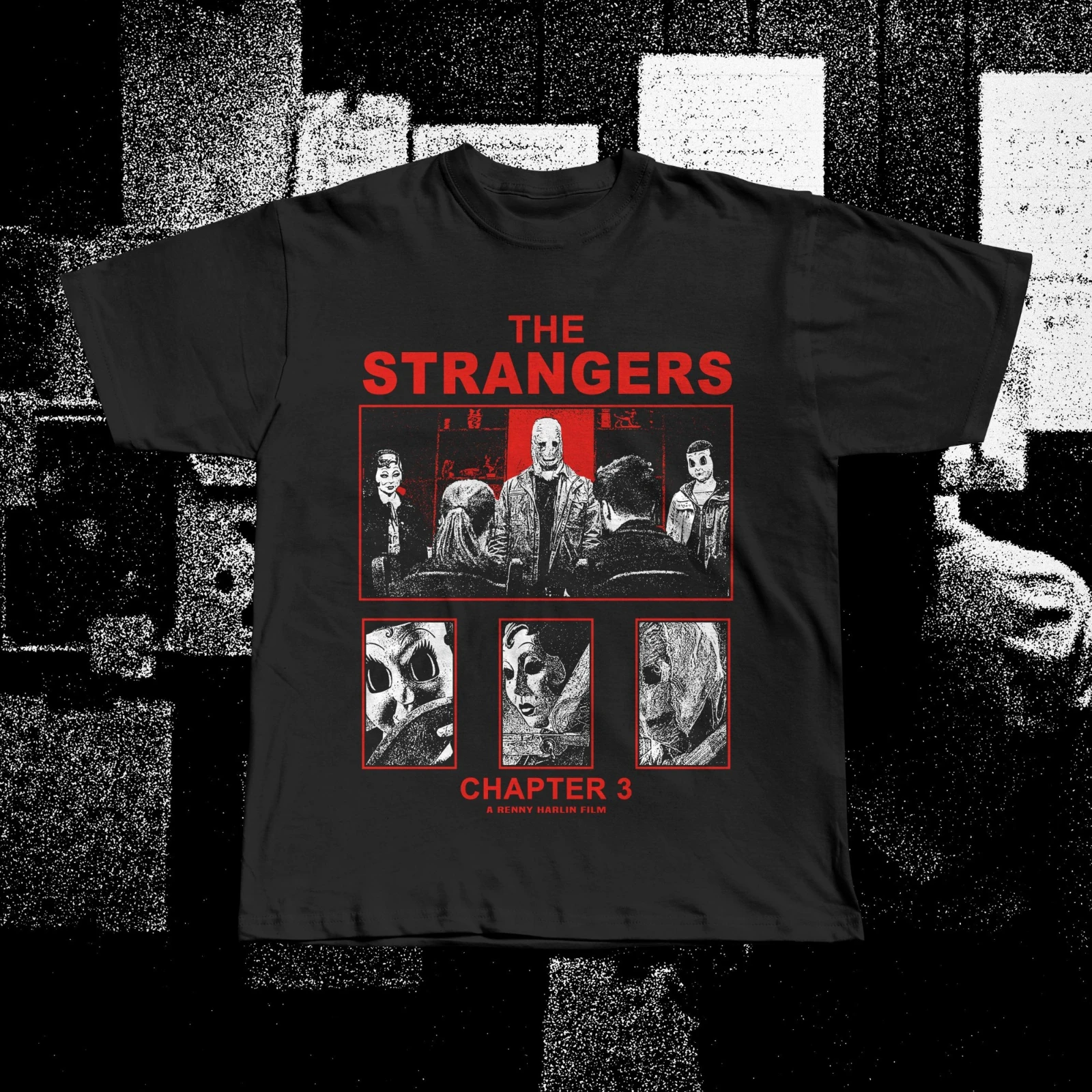 The Strangers Chapter 3 Horror Movie Graphic T-Shirt Men Women Vintage Cult Film Cotton Short Sleeve Streetwear Tee