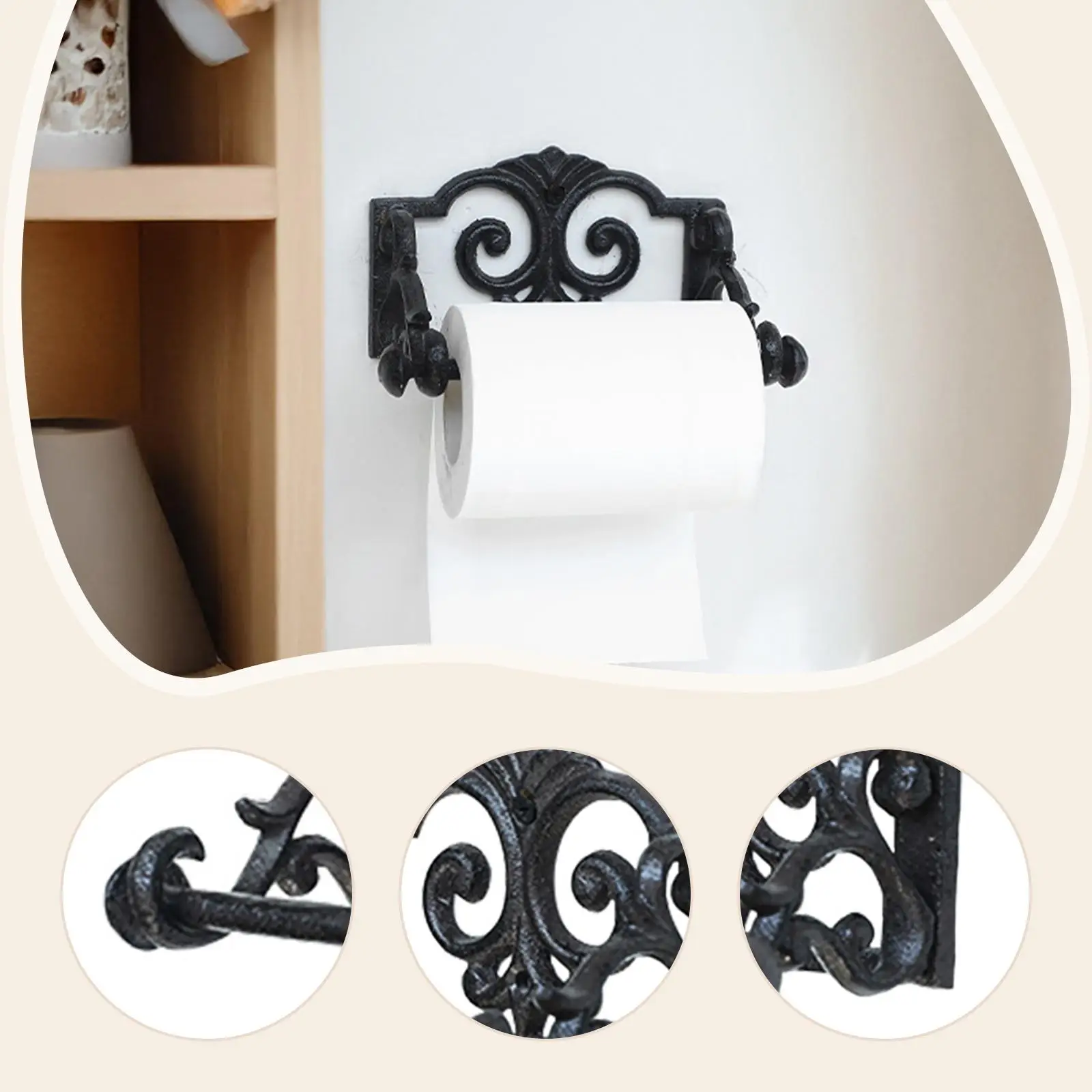 

Paper Towel Holder Sturdy Home Decor Towel Rack for Farmhouse Apartment Bath