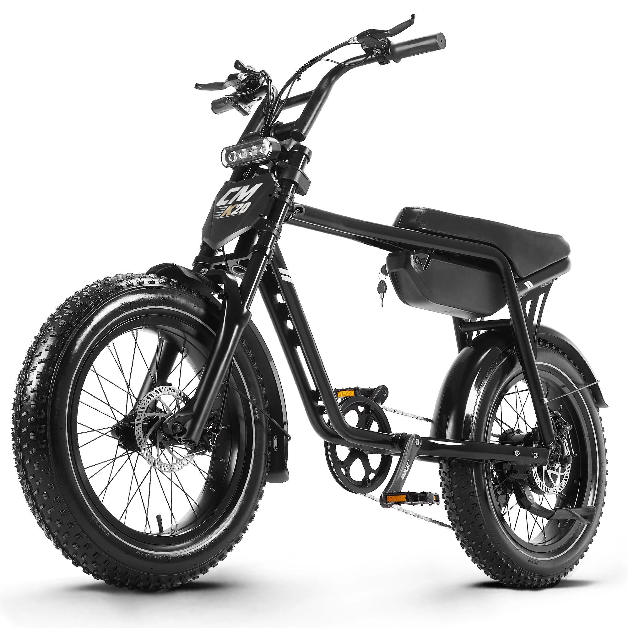 Vélo électrique 48V 15AH, batterie Step Stru, vélo électrique PEAK 1000W, VTT électrique 20 pouces, vélo électrique pour adulte, vélo électrique à pneus larges